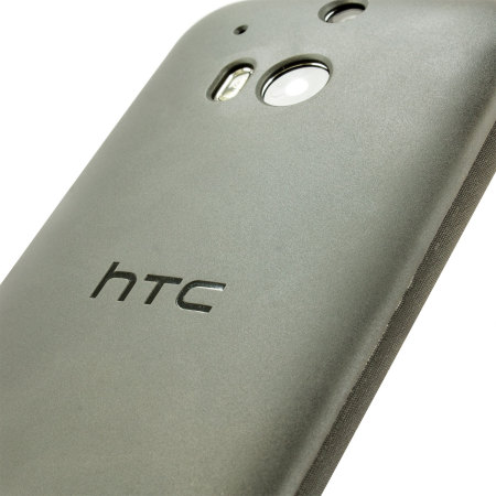 Funda Oficial con Tapa para el HTC One M8 - Gris