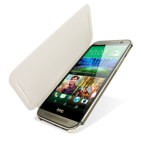 Official HTC One M8 / M8s Flip Case - White