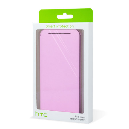 Original HTC One M8 Flip Hülle in Pink