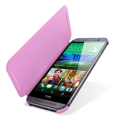 Original HTC One M8 Flip Hülle in Pink