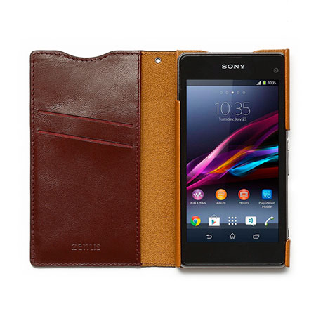 Zenus Signature Diary Case for Sony Xperia Z1 Compact - Wine