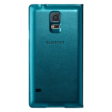Official Samsung Galaxy S5 S-View Premium Cover Case - Green