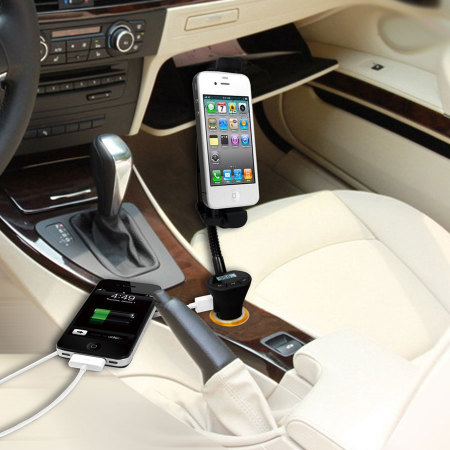 RoadWarrior Autohouder, Oplader en FM Transmitter voor iPhone 5S / 5C / 5