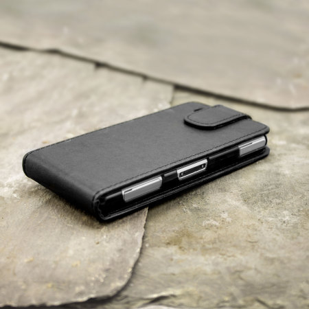 verder Metafoor Executie Qubits Faux Leather Flip Case for Sony Xperia Z1 Compact - Black