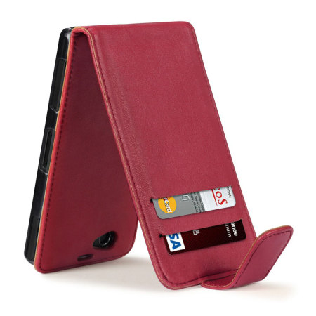 Qubits FlipCase Xperia Z1 Compact Tasche in Rot