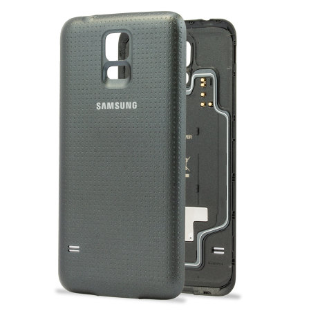 Original Samsung Galaxy S5 Hülle mit Qi Ladefunktion in Schwarz