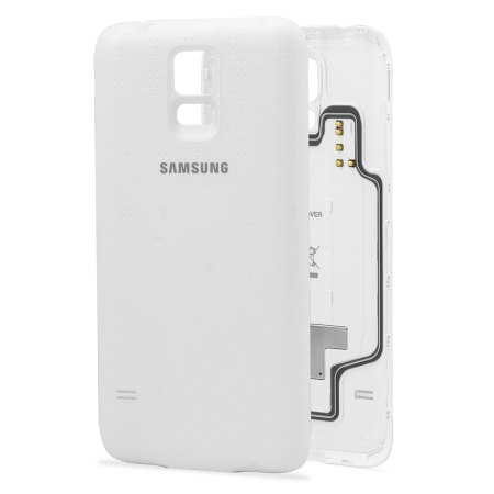 Original Samsung Galaxy S5 Hülle mit Qi Ladefunktion in Weiß