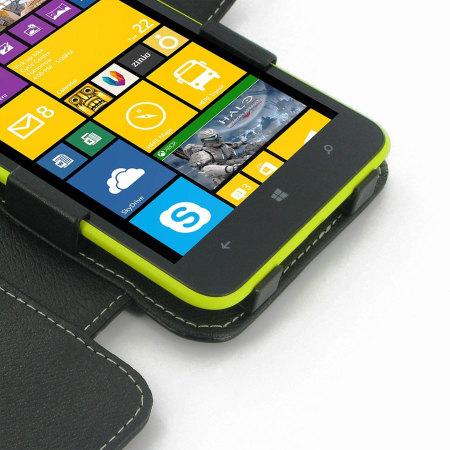 Cadorabo Custodia Libro per Nokia Lumia 520 in Classy Blu