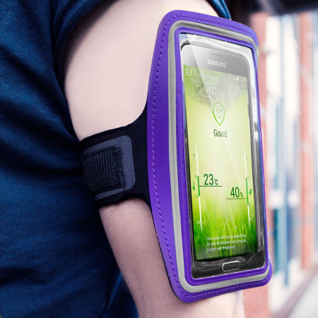 Universal Armband for Large-Sized Smartphones - Purple