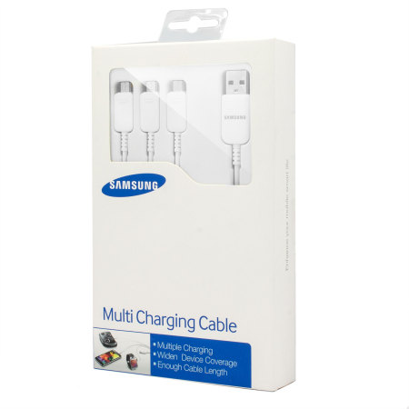 Official Samsung Micro USB Multi Charging Cable - White