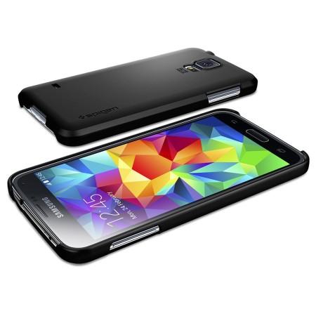 Funda Samsung Galaxy Galaxy S5 Spigen Ultra Fit - Negra