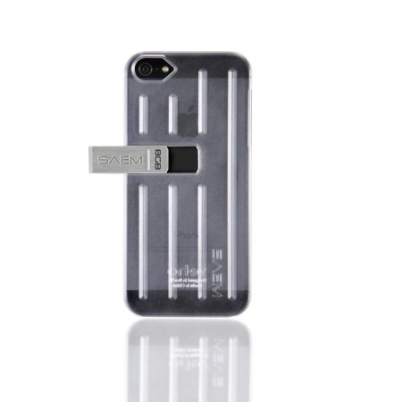 Veho SAEM™ S7 iPhone 5S/5 Case with 8GB USB Memory Drive - Clear
