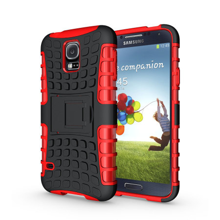 Funda para el Samsung Galaxy S5 ArmourDillo Hybrid Protective - Roja