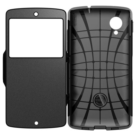 Funda Spigen Slim Armor View para el Nexus 5 - Negra