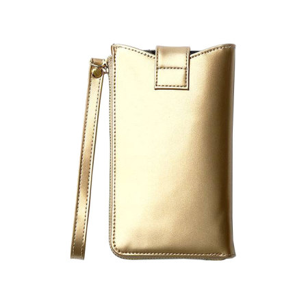 Zenus Synthetic Leather Pouch for Samsung Galaxy S5 - Gold