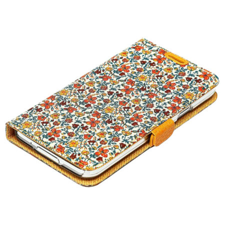 Zenus Liberty of London Galaxy S5 Diary Case - Oranje Meadow