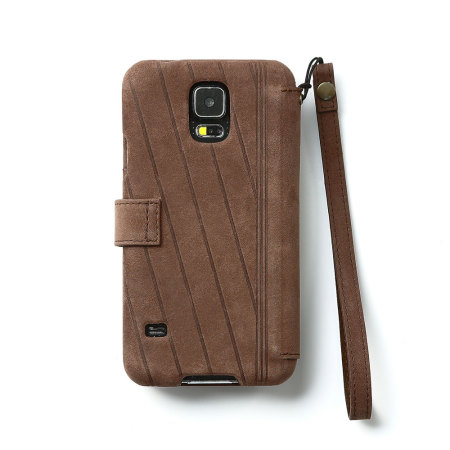 Zenus Neo Vintage Diary Case for Samsung Galaxy S5 - Dark Brown