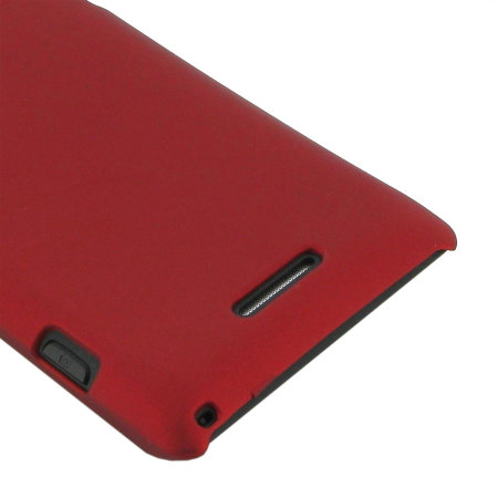 PDair Rubberised Hard Cover for Sony Xperia L - Rood