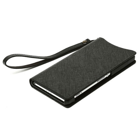 Zenus Sony Xperia Z2 Minimal Diary Stand Case - Black