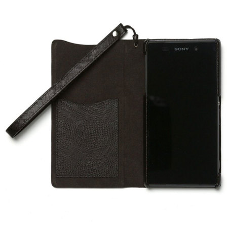 Zenus Sony Xperia Z2 Minimal Diary Stand Case - Black