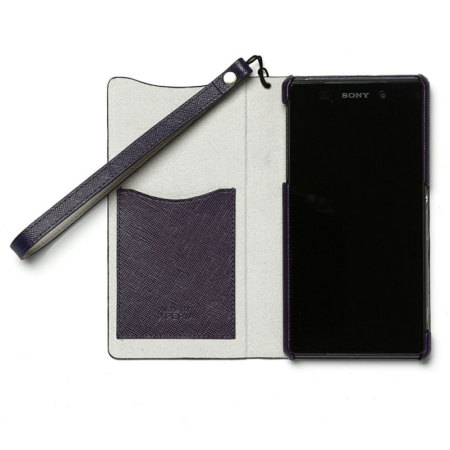 Zenus Sony Xperia Z2 Minimal Diary Stand Case - Purple