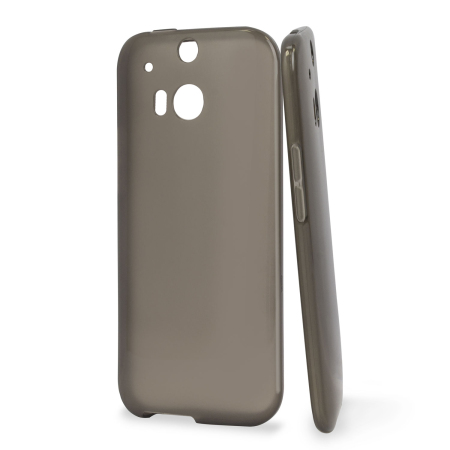 Funda FlexiShield Skin para el HTC One M8 - Negra Ahumada