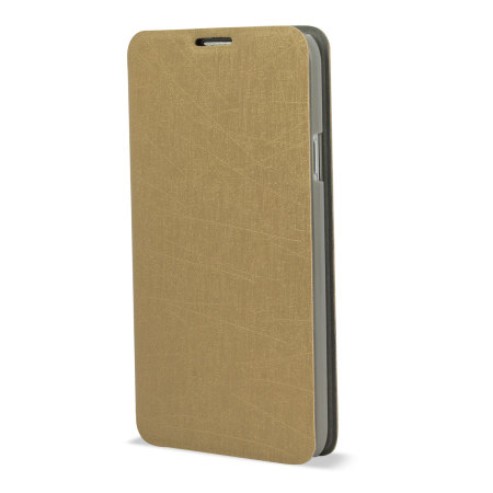 Pudini Samsung Galaxy S5 Flip and Stand Case - Gold