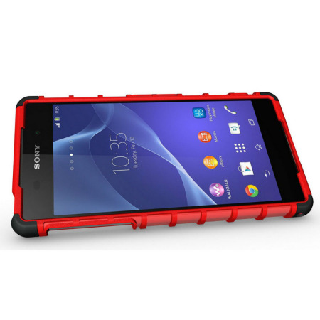 ArmourDillo Hybrid Protective Case for Sony Xperia Z2 - Red