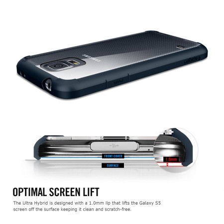 Spigen Ultra Hybrid Case for Samsung Galaxy S5 - Grey