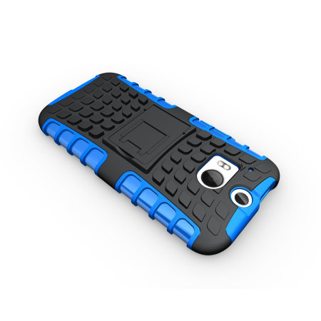 ArmourDillo Hybrid Protective Case for HTC One M8 - Blue