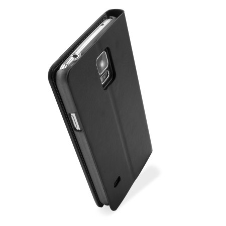 Adarga Wallet and Stand Galaxy S5 / S5 Neo Tasche in Schwarz