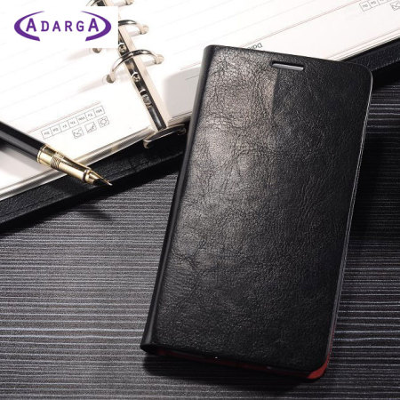 Adarga Leather-Style Wallet Fodral till Samsung Galaxy S5 - Svart