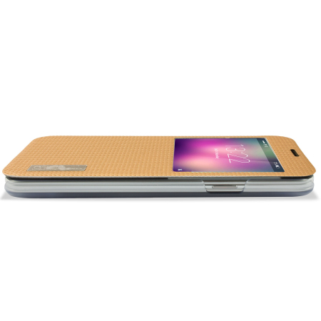 Housse Samsung Galaxy S5 ROCK View Flip - Champagne Or