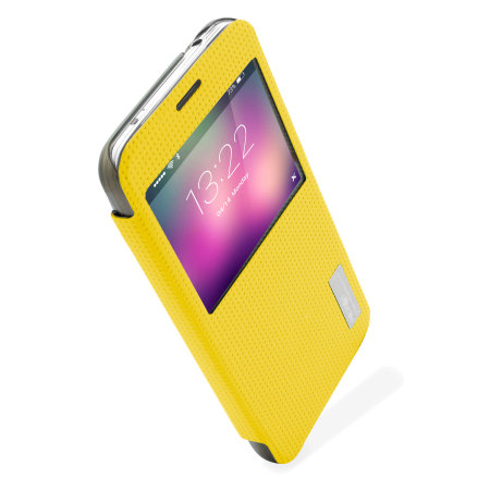ROCK Elegant Samsung Galaxy S5 Smart View Flip Case - Yellow