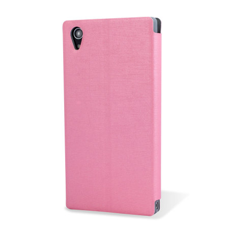 Pudini Leather Style Flip Case Xperia Z2 Tasche in Pink
