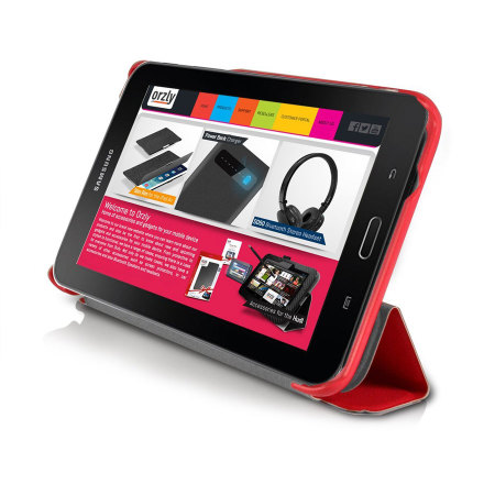 Orzly Samsung Galaxy Tab 3 Lite 7.0 Slim Rim Case - Red