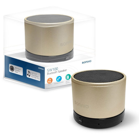 Sonivo SW100 Bluetooth Lautsprecher in Gold
