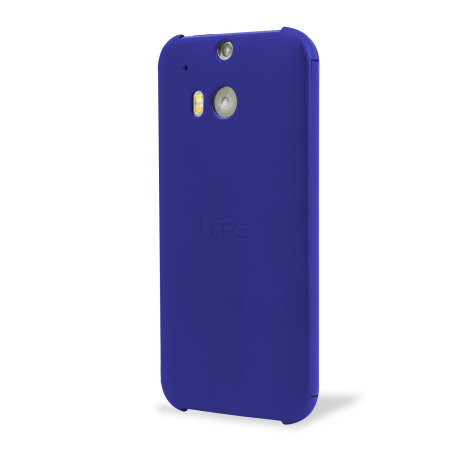 Original HTC One M8 2014 Tasche Dot View in Blau