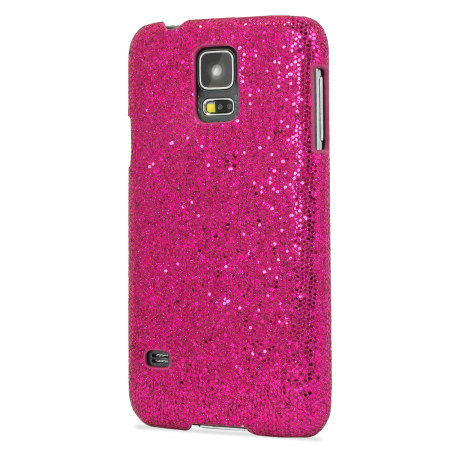 Funda Glitter para el Samsung Galaxy S5 - Rosa