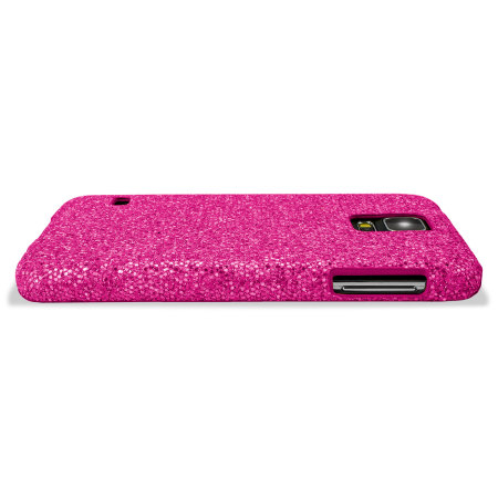 Funda Glitter para el Samsung Galaxy S5 - Rosa