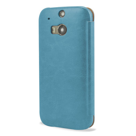 Funda con Tapa Pudini para el HTC One M8 - Azul