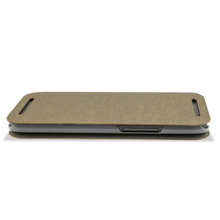 Pudini Flip and Stand HTC One M8 Case - Gold