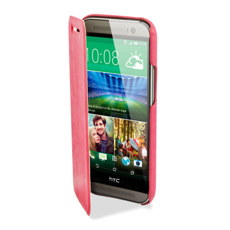 Funda con Tapa Pudini para el HTC One M8 - Rosa