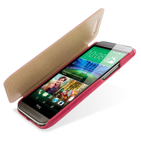Funda con Tapa Pudini para el HTC One M8 - Rosa