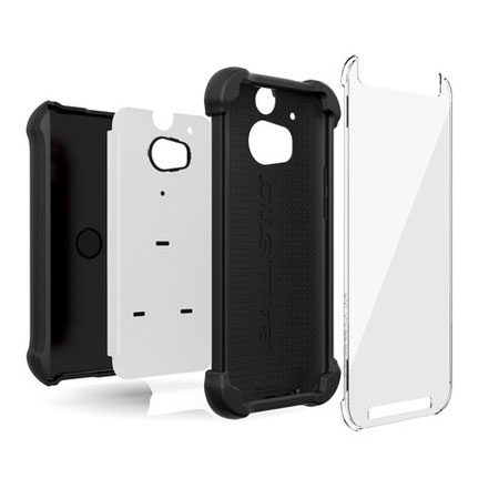 Ballistic HTC One M8 Tough Jacket Maxx Case - Black / White