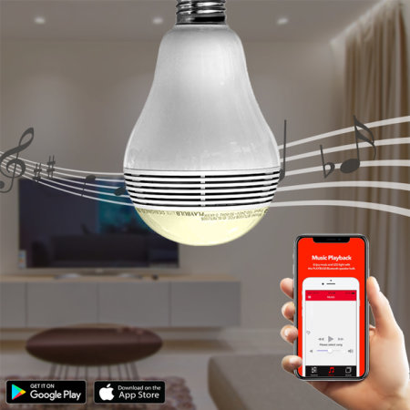 MiPow Playbulb Bluetooth Speaker Smart Bulb - White