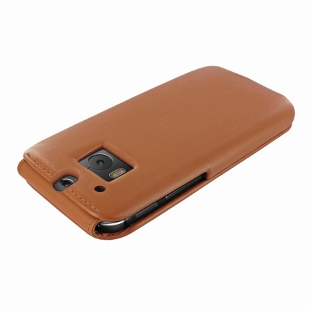 Piel Frama iMagnum voor HTC One M8 Leren Flipcase - Bruin