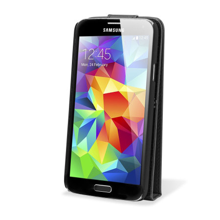 Housse Samsung Galaxy S5 Adarga Simili Cuir – Noire