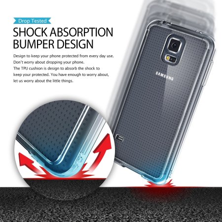 Coque Samsung Galaxy S5 Rearth Ringke Fusion - Transparente Crystal