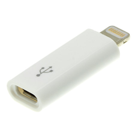 Kit: Portable Lightning to Micro USB Adapter - White